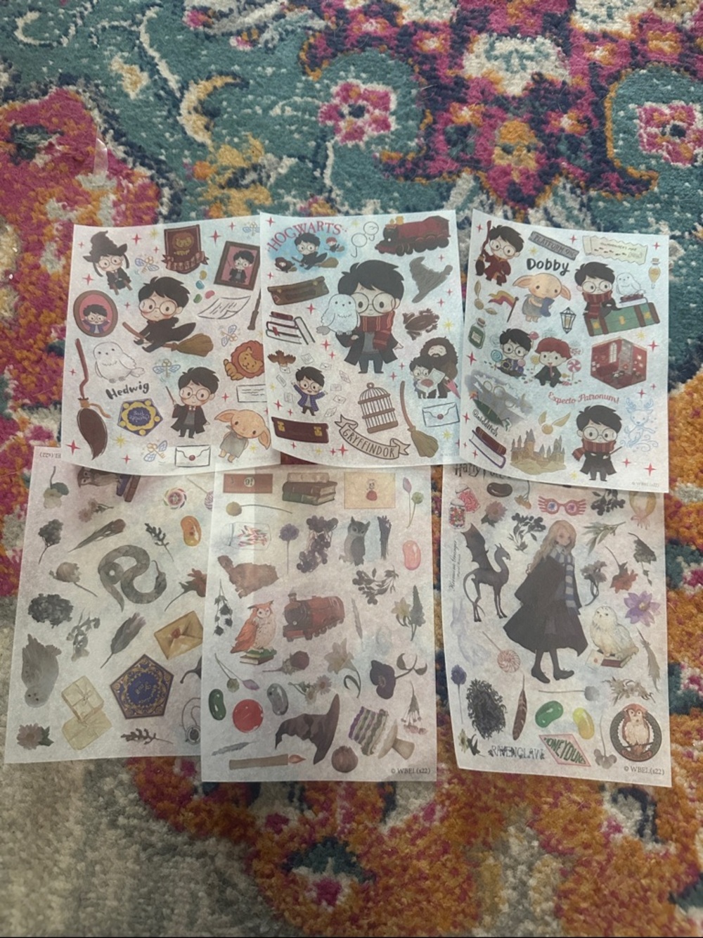 Adorable Harry Potter Transfer Sticker Sheets